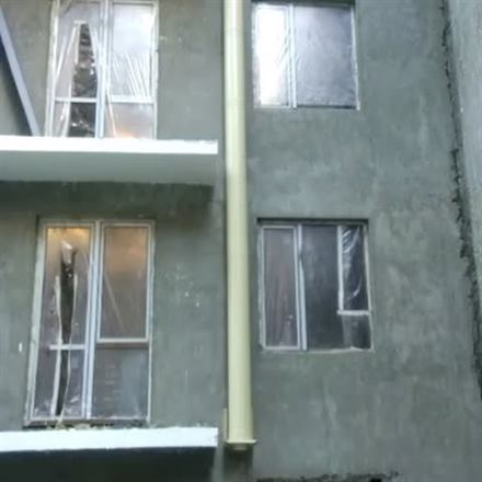 Смонтированный дымоход из нержавеющей стали на объекте — работа ТВК
